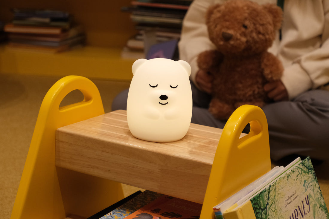 Calm down corner for kids with soft seating and screen-free calm tools