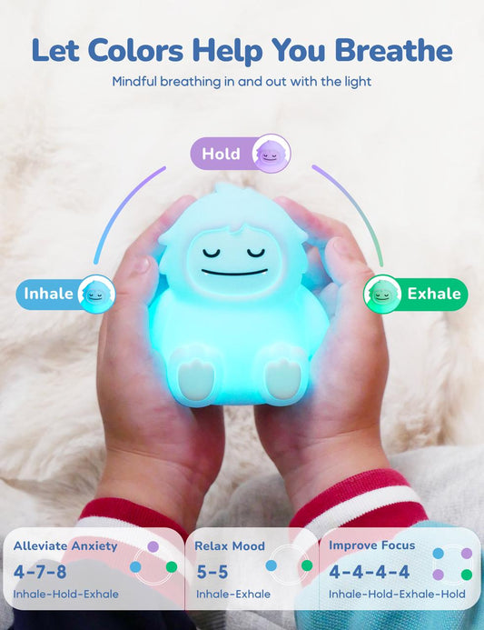 Breathing Pal Mini - 'Yoyo' The Yeti – night light