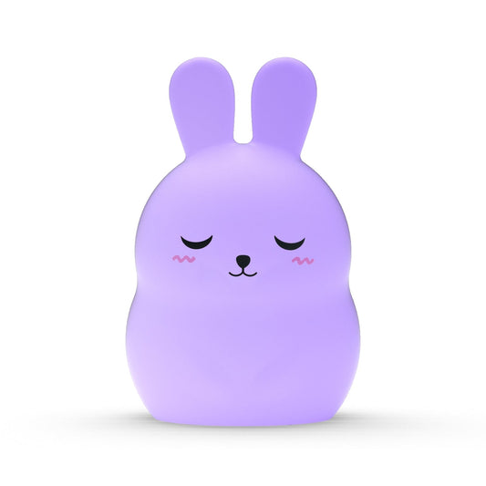 Bonnie the Bunny Breathing Pal glowing purple against a white background