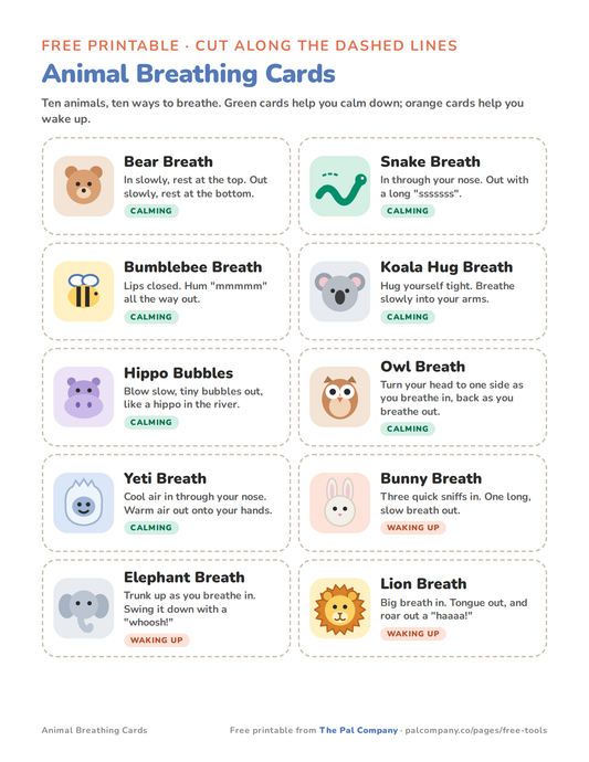 Box Breathing Poster (Free Printable) – The Pal Company