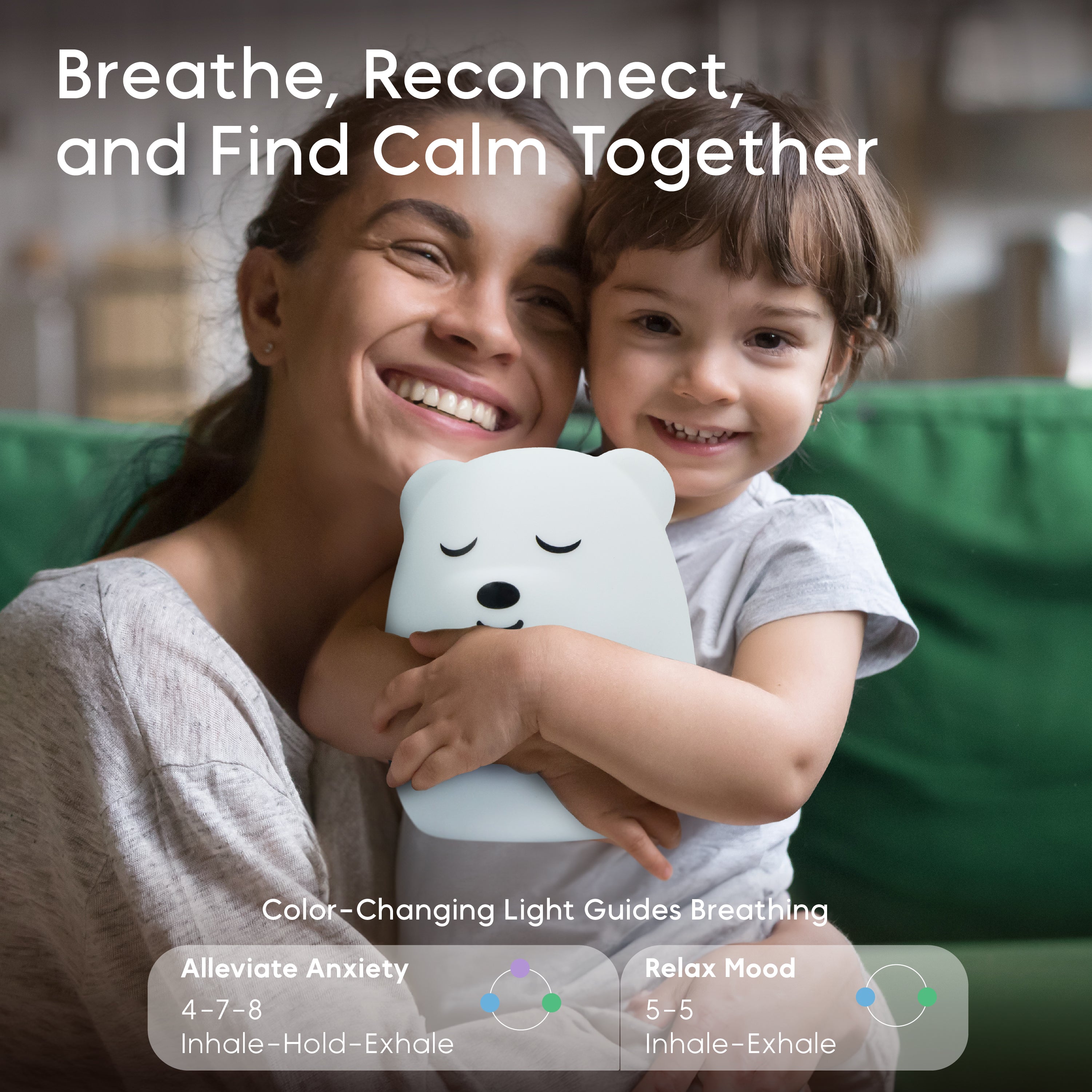 Breathing Pal Plus Ted the Bear — Breathing Light + Sunset Night