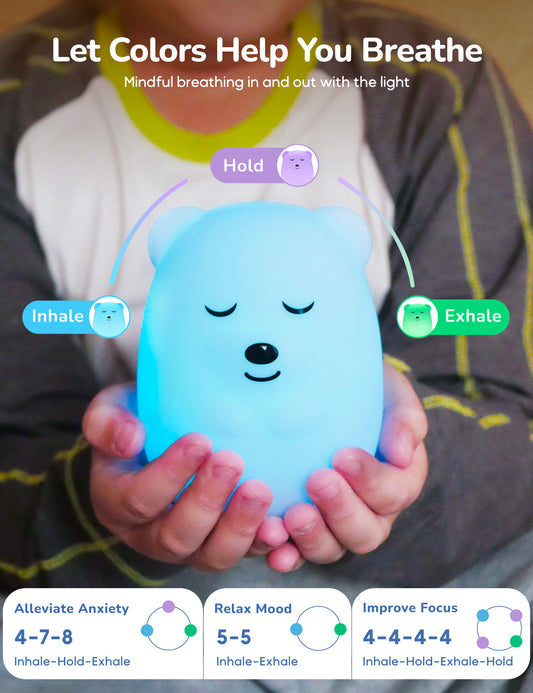 Colorful Breathing Pal light, designed for enhancing mindful breathing practices