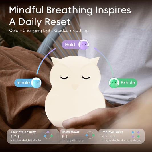 Soothing Breathing Pal light, combining playful design with relaxation techniques