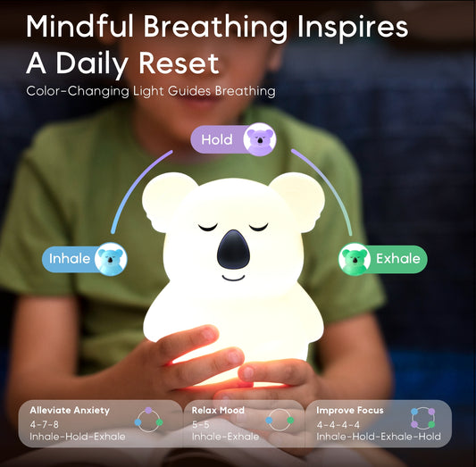 Breathing Pal mindfulness light, offering calming breathing modes