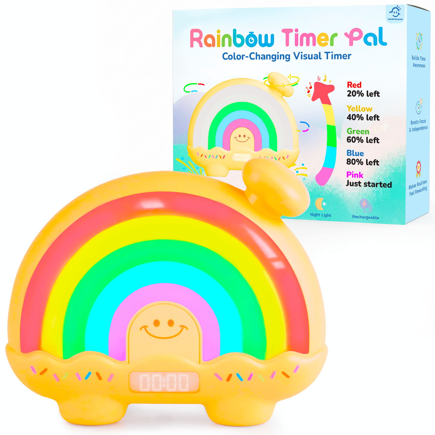 Timer Pal - Rainbow Visual Timer - Yellow