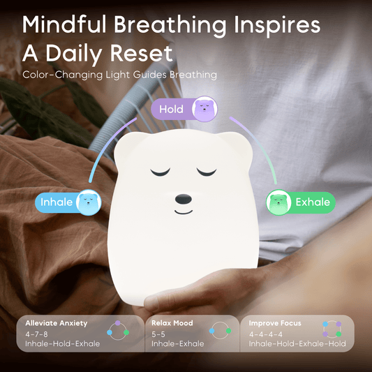 Colorful Breathing Pal light, designed for enhancing mindful breathing practices