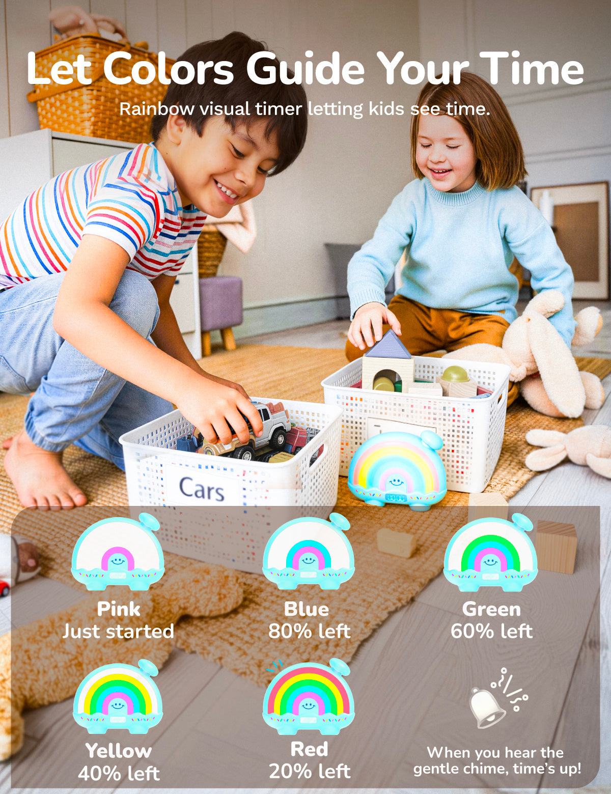 Timer Pal - Rainbow Visual Timer - Blue
