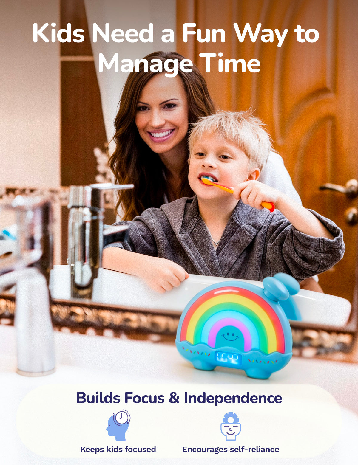 Timer Pal - Rainbow Visual Timer - Blue