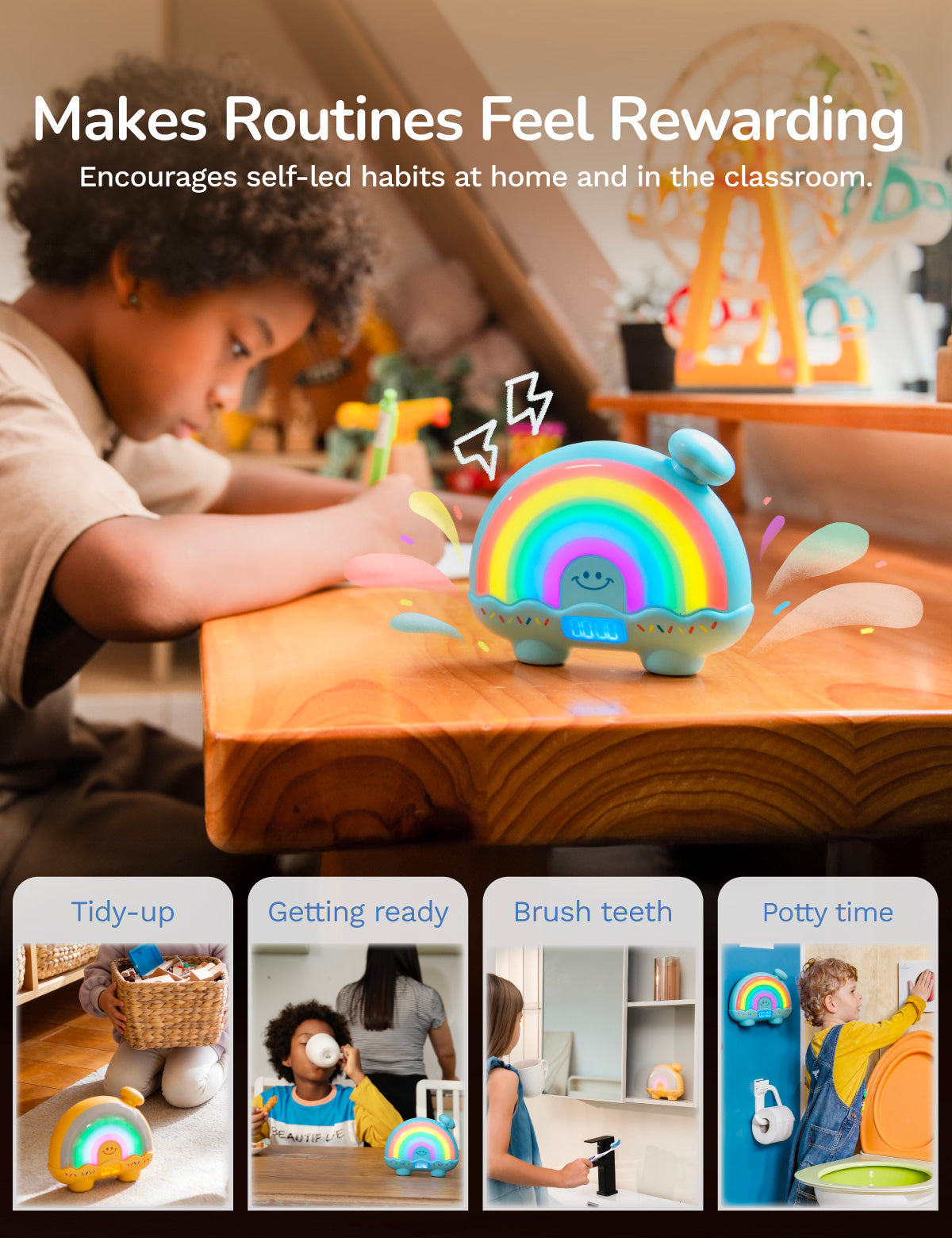 Timer Pal - Rainbow Visual Timer - Blue