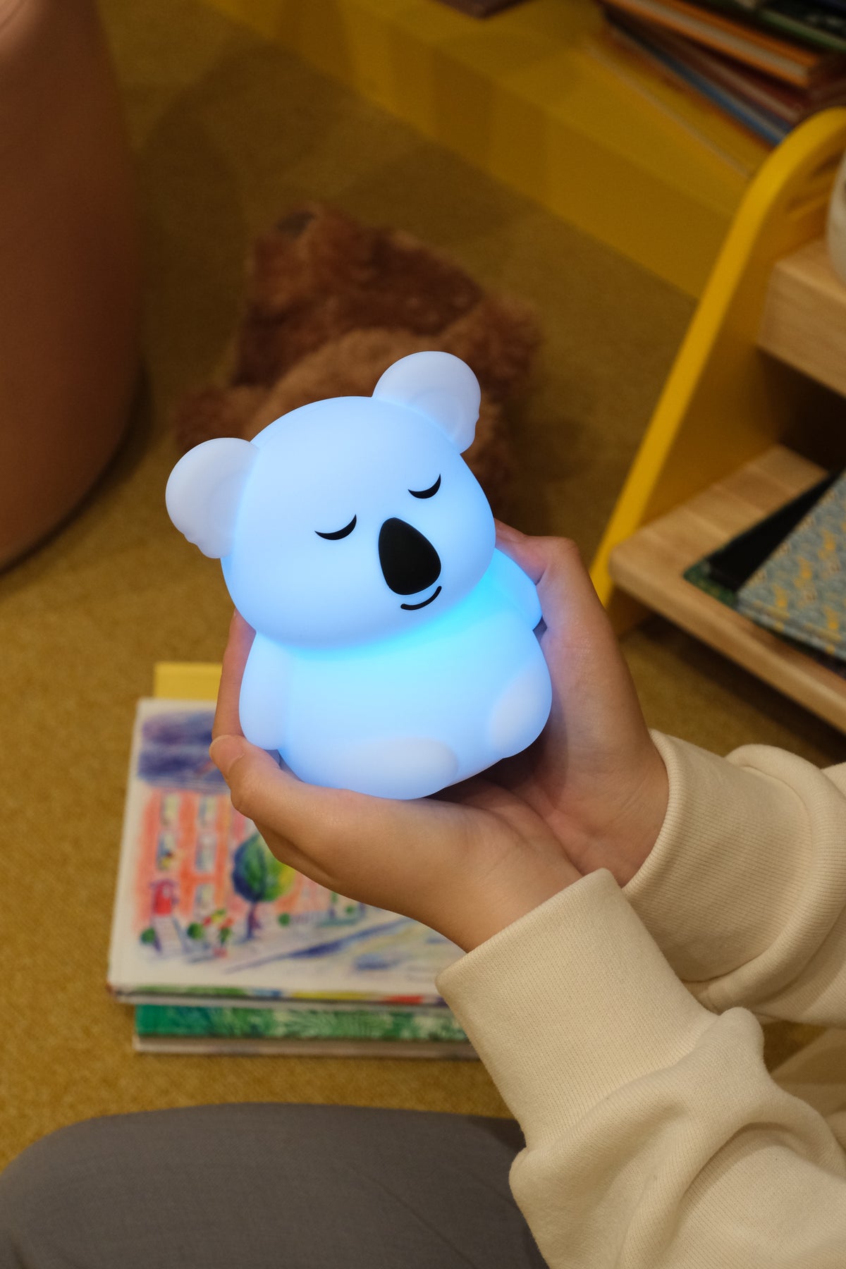 A Pal at home with a child