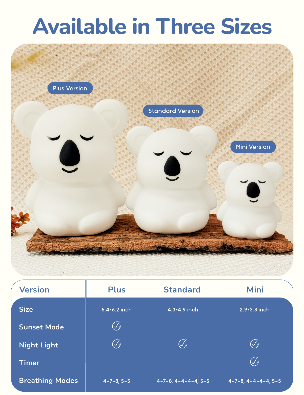Breathing Pal Mini - 'Kyle' The Koala – night light (view 7)