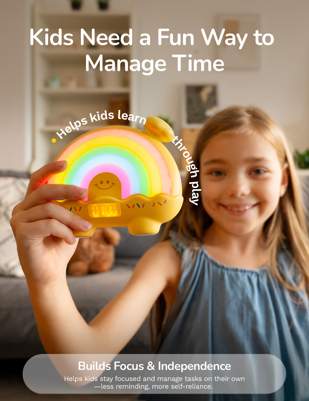 Timer Pal - Rainbow Visual Timer - Yellow – visual timer (view 3)