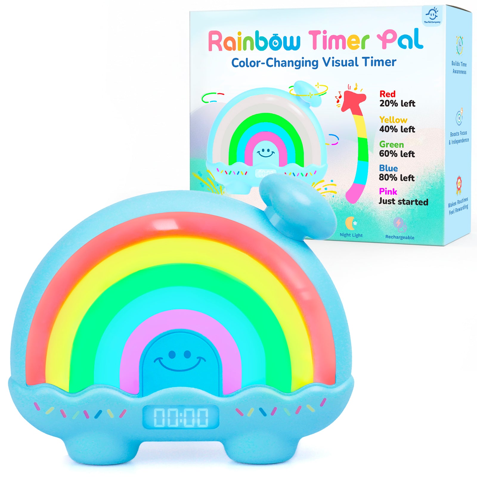 Timer Pal - Rainbow Visual Timer - Blue – visual timer