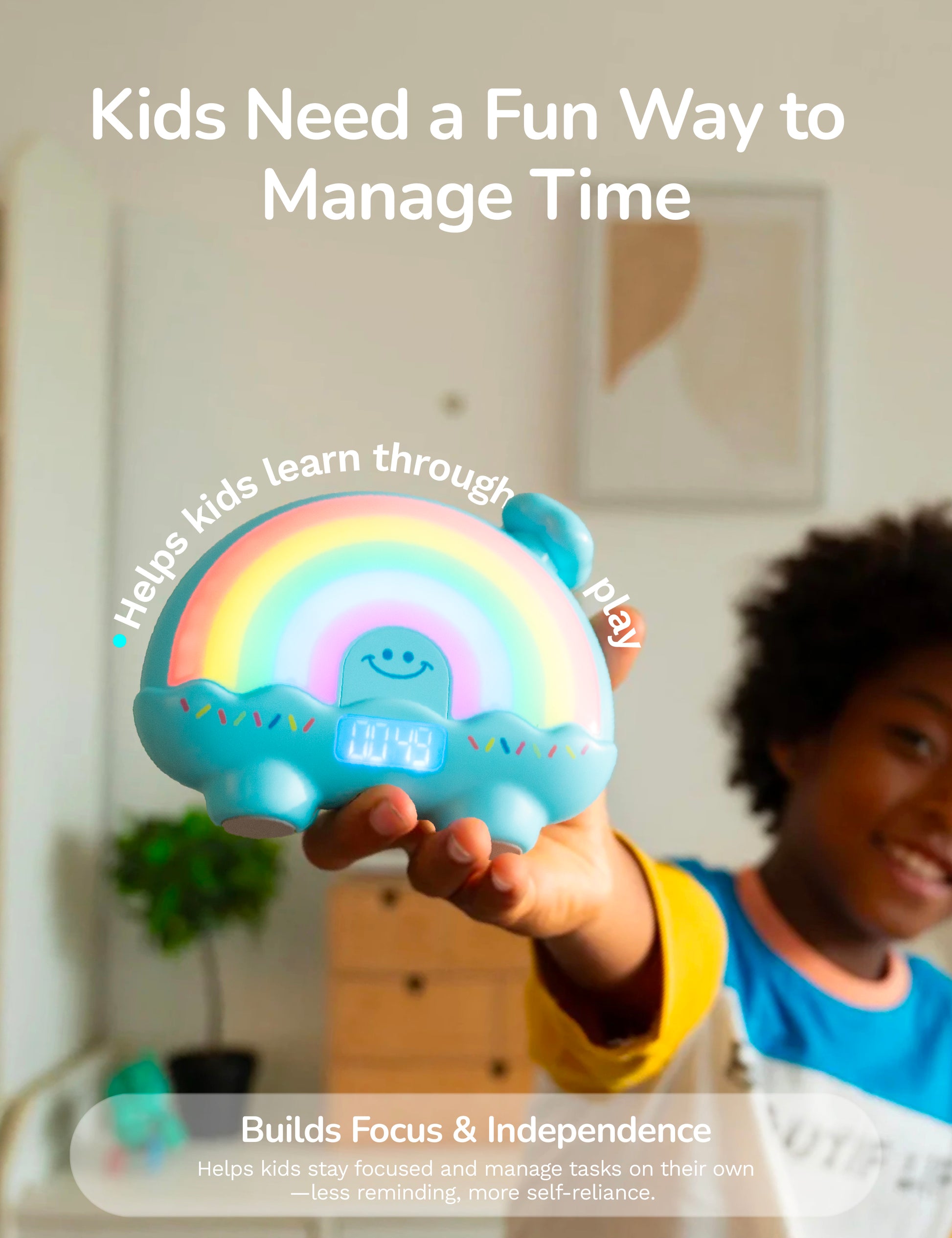 Timer Pal - Rainbow Visual Timer - Blue – visual timer (view 3)